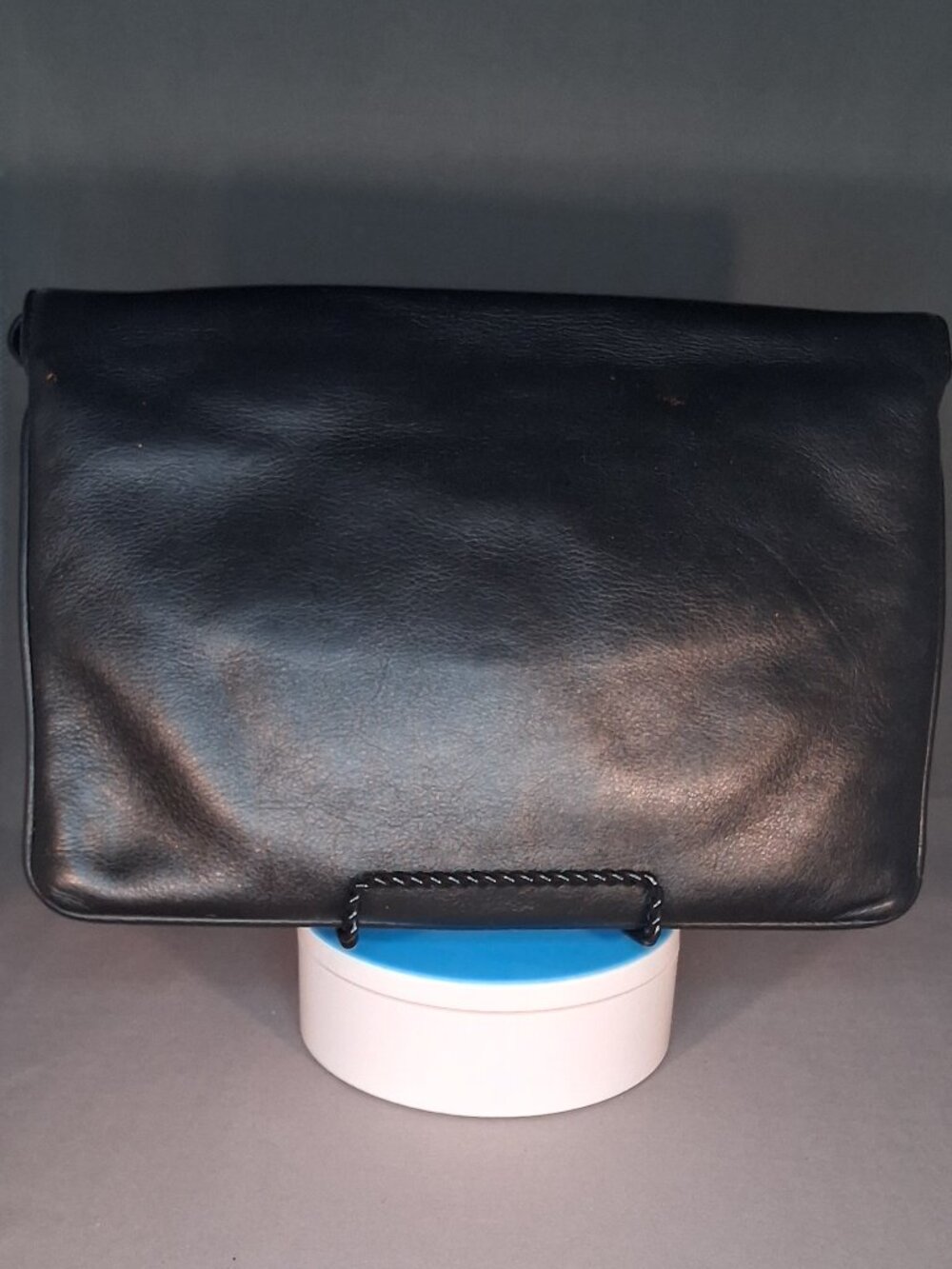VTG Paloma Picasso Black Italian Leather Triple Gold X Convertible Shoulder Bag - Picture 3 of 14